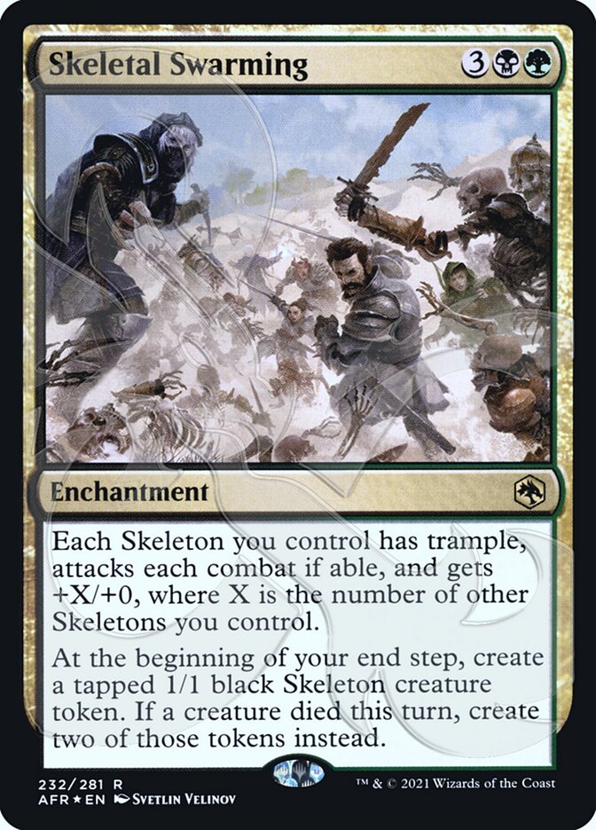Skeletal Swarming (Ampersand Promo) [Dungeons & Dragons: Adventures in the Forgotten Realms Promos] | Dumpster Cat Games