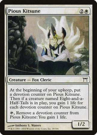 Pious Kitsune [Champions of Kamigawa] | Dumpster Cat Games