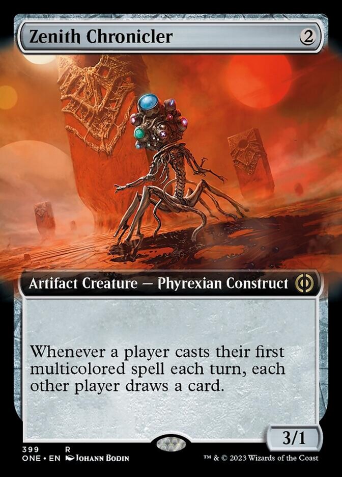 Zenith Chronicler (Extended Art) [Phyrexia: All Will Be One] | Dumpster Cat Games