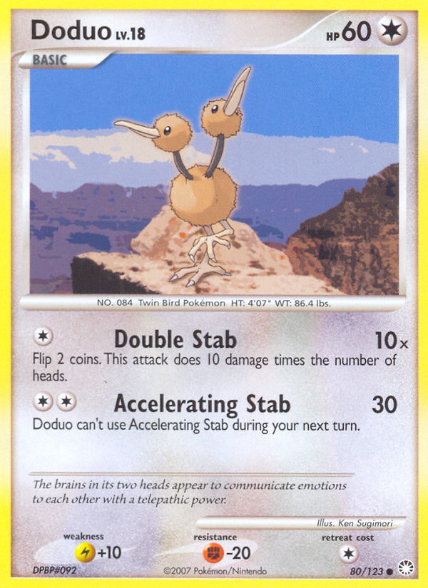 Doduo (80/123) [Diamond & Pearl: Mysterious Treasures] | Dumpster Cat Games