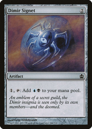 Dimir Signet [Commander 2011] | Dumpster Cat Games