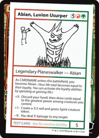 Abian, Luvion Usurper (2021 Edition) [Mystery Booster Playtest Cards] | Dumpster Cat Games