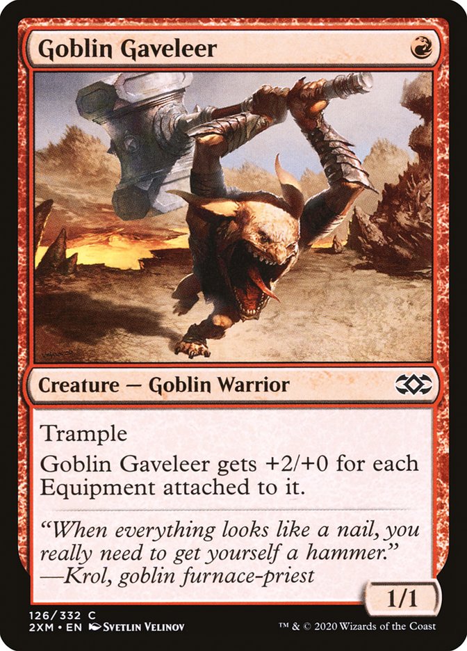 Goblin Gaveleer [Double Masters] | Dumpster Cat Games
