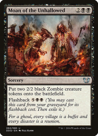 Moan of the Unhallowed [Duel Decks: Blessed vs. Cursed] | Dumpster Cat Games