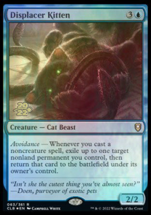 Displacer Kitten [Commander Legends: Battle for Baldur's Gate Prerelease Promos] | Dumpster Cat Games