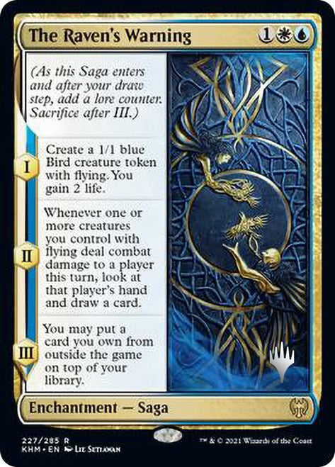 The Raven's Warning [Kaldheim Promo Pack] | Dumpster Cat Games
