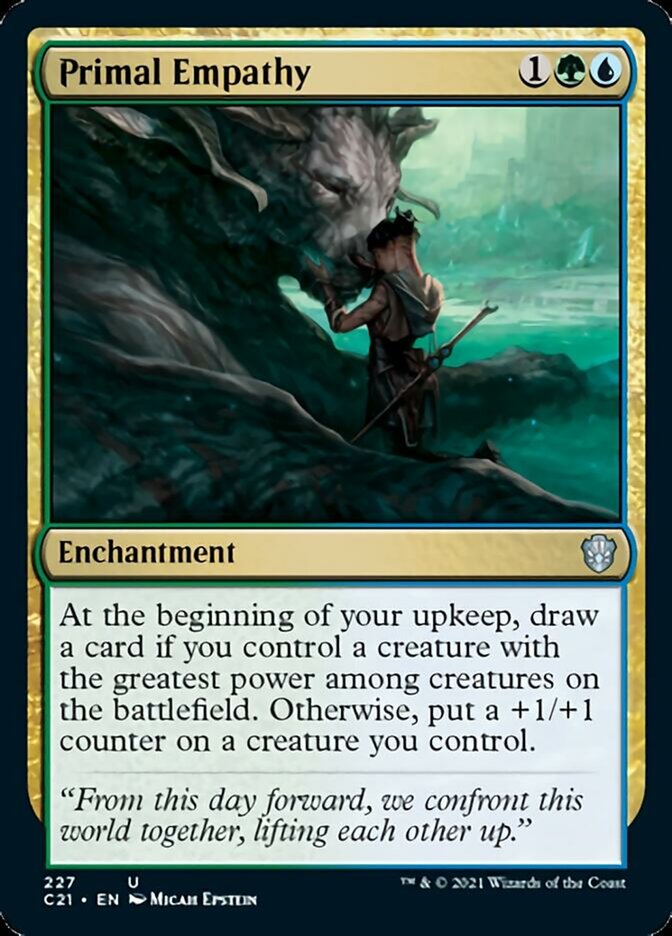 Primal Empathy [Commander 2021] | Dumpster Cat Games