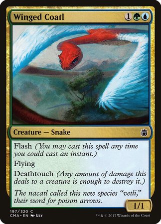 Winged Coatl [Commander Anthology] | Dumpster Cat Games
