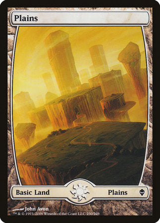 Plains (230) - Full Art [Zendikar] | Dumpster Cat Games