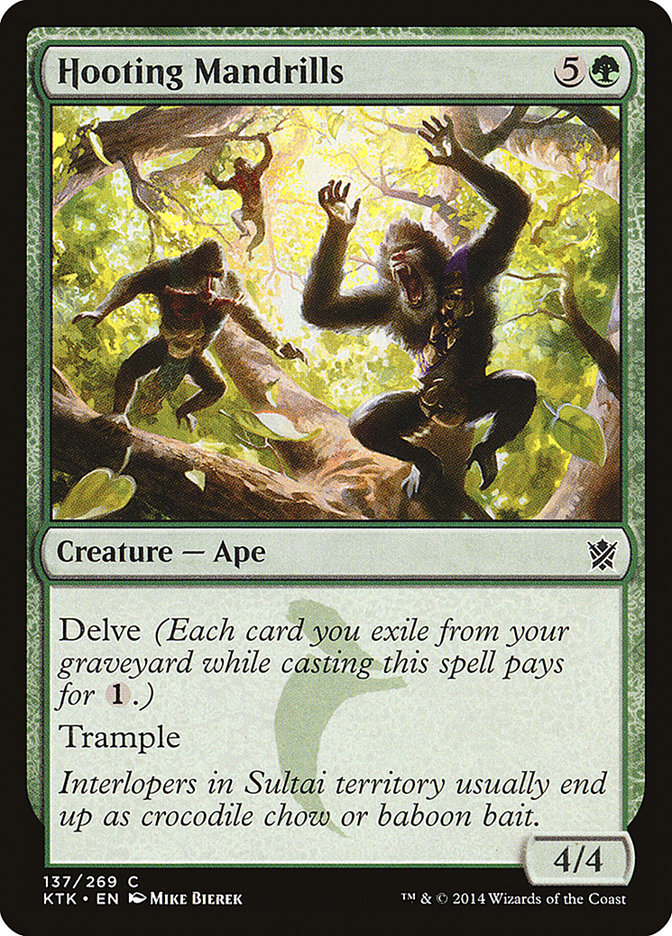Hooting Mandrills [Khans of Tarkir] | Dumpster Cat Games