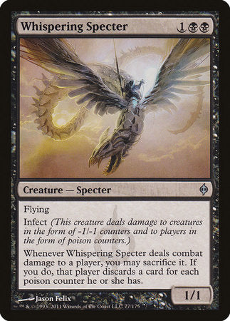 Whispering Specter [New Phyrexia] | Dumpster Cat Games