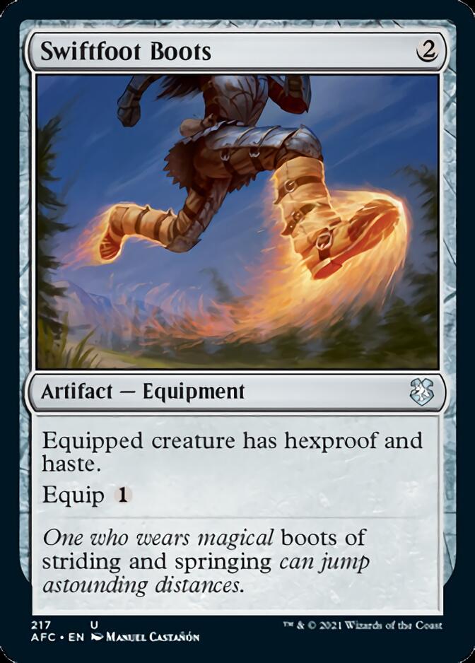Swiftfoot Boots [Dungeons & Dragons: Adventures in the Forgotten Realms Commander] | Dumpster Cat Games