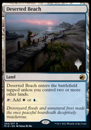 Deserted Beach (Promo Pack) [Innistrad: Midnight Hunt Promos] | Dumpster Cat Games