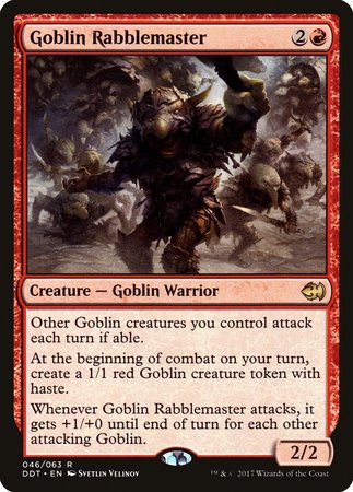 Goblin Rabblemaster [Duel Decks: Merfolk vs. Goblins] | Dumpster Cat Games