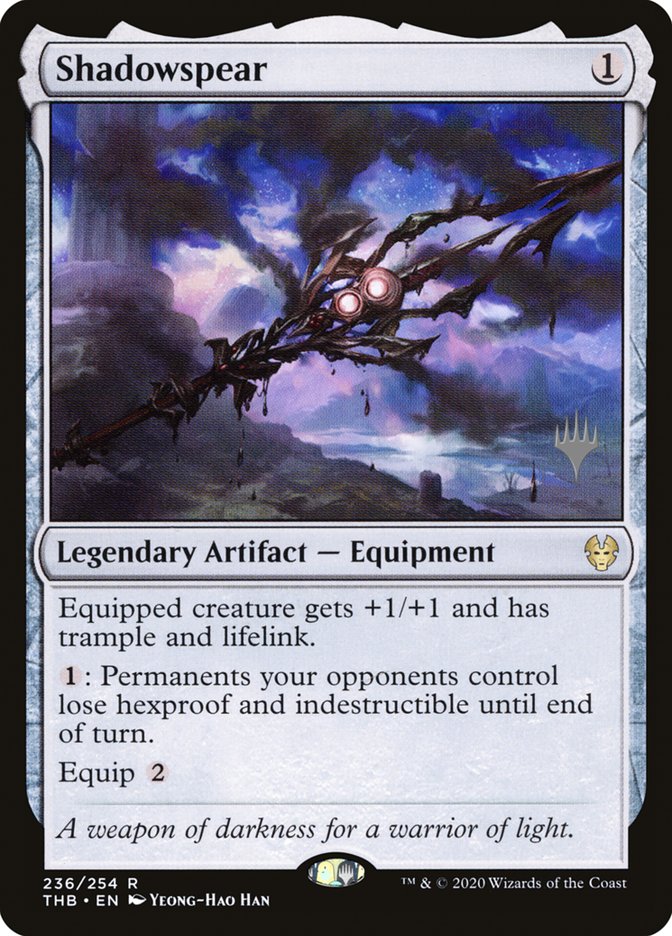 Shadowspear (Promo Pack) [Theros Beyond Death Promos] | Dumpster Cat Games