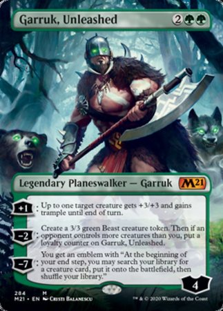 Garruk, Unleashed (Borderless) [Core Set 2021] | Dumpster Cat Games