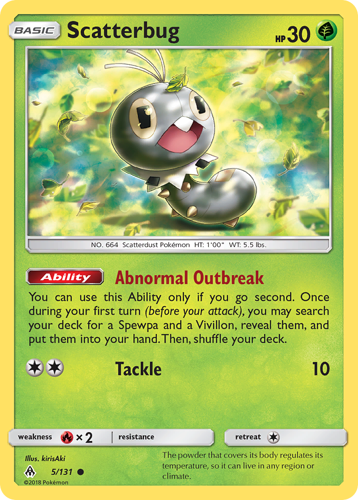 Scatterbug (5/131) [Sun & Moon: Forbidden Light] | Dumpster Cat Games