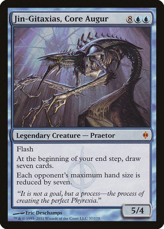 Jin-Gitaxias, Core Augur [New Phyrexia] | Dumpster Cat Games