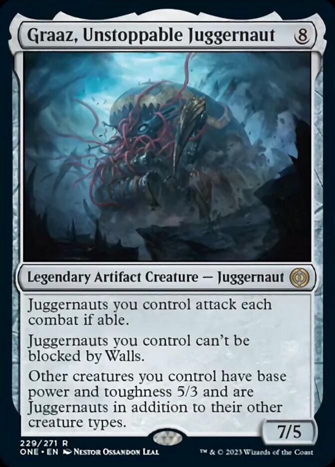 Graaz, Unstoppable Juggernaut [Phyrexia: All Will Be One] | Dumpster Cat Games