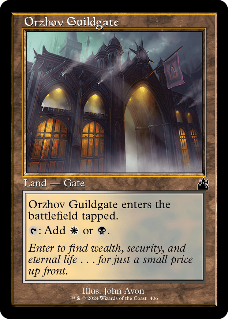 Orzhov Guildgate (Retro Frame) [Ravnica Remastered] | Dumpster Cat Games