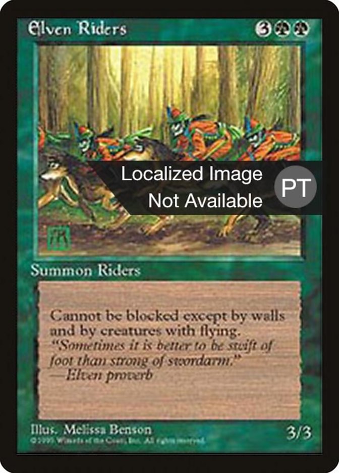 Elven Riders [Fourth Edition (Foreign Black Border)] | Dumpster Cat Games