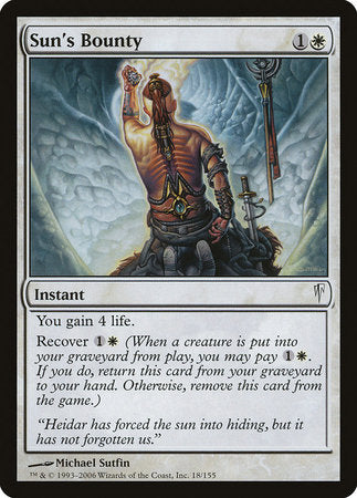 Sun's Bounty [Coldsnap] | Dumpster Cat Games