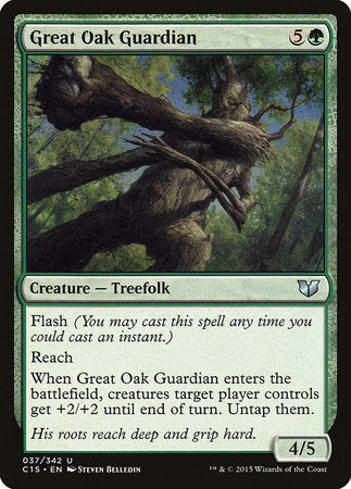 Great Oak Guardian [Commander 2015] | Dumpster Cat Games