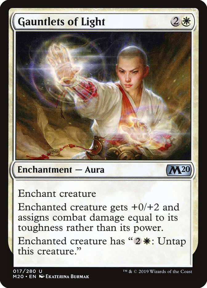 Gauntlets of Light [Core Set 2020] | Dumpster Cat Games