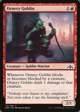 Ornery Goblin [Guilds of Ravnica] | Dumpster Cat Games