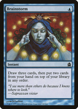 Brainstorm [Commander 2011] | Dumpster Cat Games