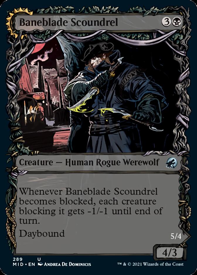 Baneblade Scoundrel // Baneclaw Marauder (Showcase Equinox) [Innistrad: Midnight Hunt] | Dumpster Cat Games
