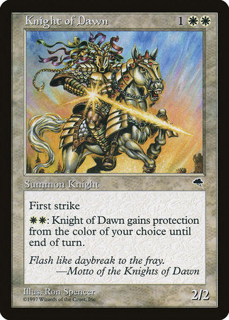 Knight of Dawn [Tempest] | Dumpster Cat Games