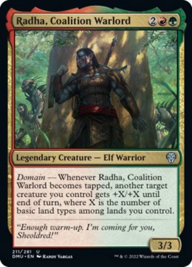 Radha, Coalition Warlord [Dominaria United] | Dumpster Cat Games