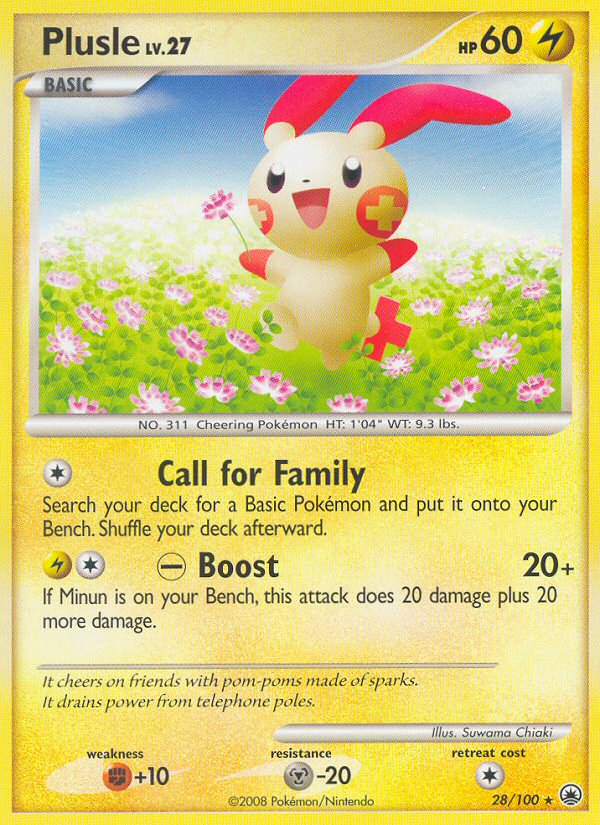 Plusle (28/100) [Diamond & Pearl: Majestic Dawn] | Dumpster Cat Games
