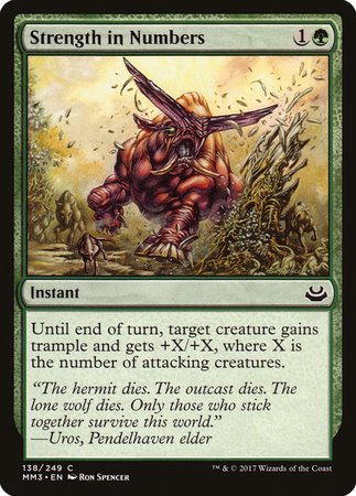 Strength in Numbers [Modern Masters 2017] | Dumpster Cat Games