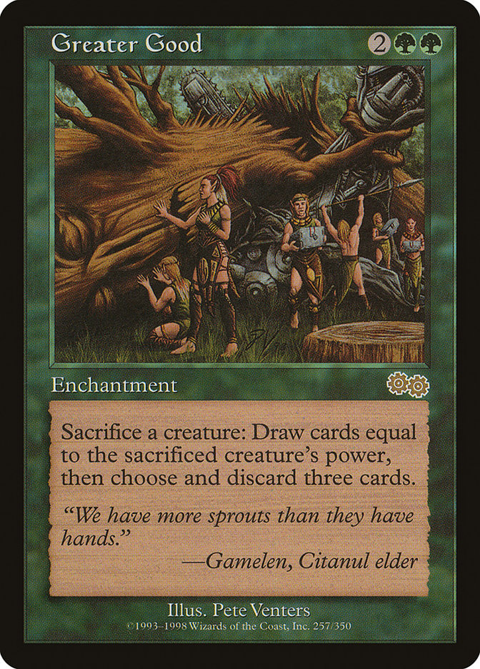 Greater Good [Urza's Saga] | Dumpster Cat Games