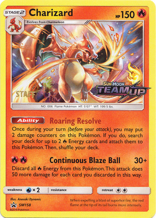 Charizard (SM158) (Staff) [Sun & Moon: Black Star Promos] | Dumpster Cat Games