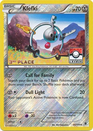 Klefki (66/119) (League Promo 3rd Place) [XY: Phantom Forces] | Dumpster Cat Games