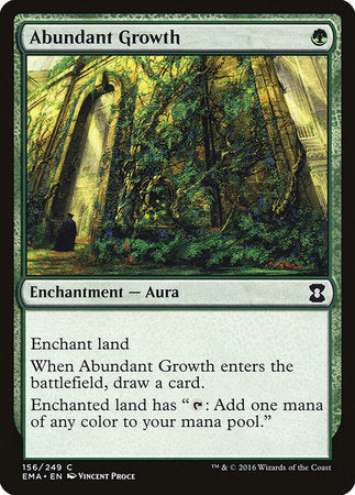 Abundant Growth [Eternal Masters] | Dumpster Cat Games