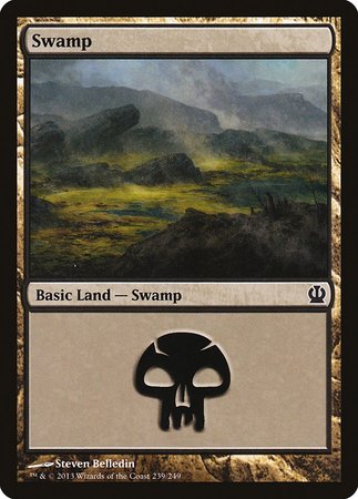 Swamp (239) [Theros] | Dumpster Cat Games