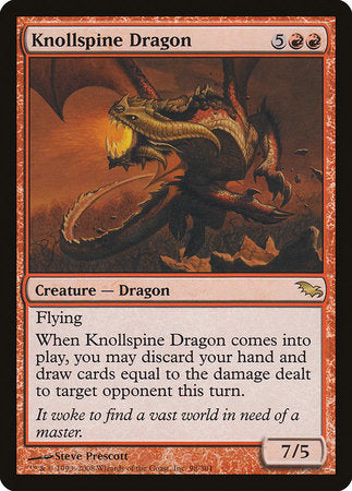 Knollspine Dragon [Shadowmoor] | Dumpster Cat Games