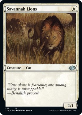 Savannah Lions [Jumpstart 2022] | Dumpster Cat Games