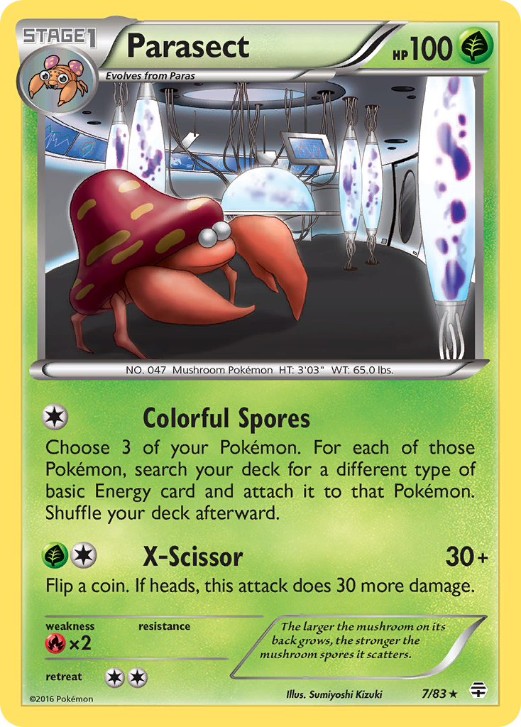 Parasect (7/83) [XY: Generations] | Dumpster Cat Games