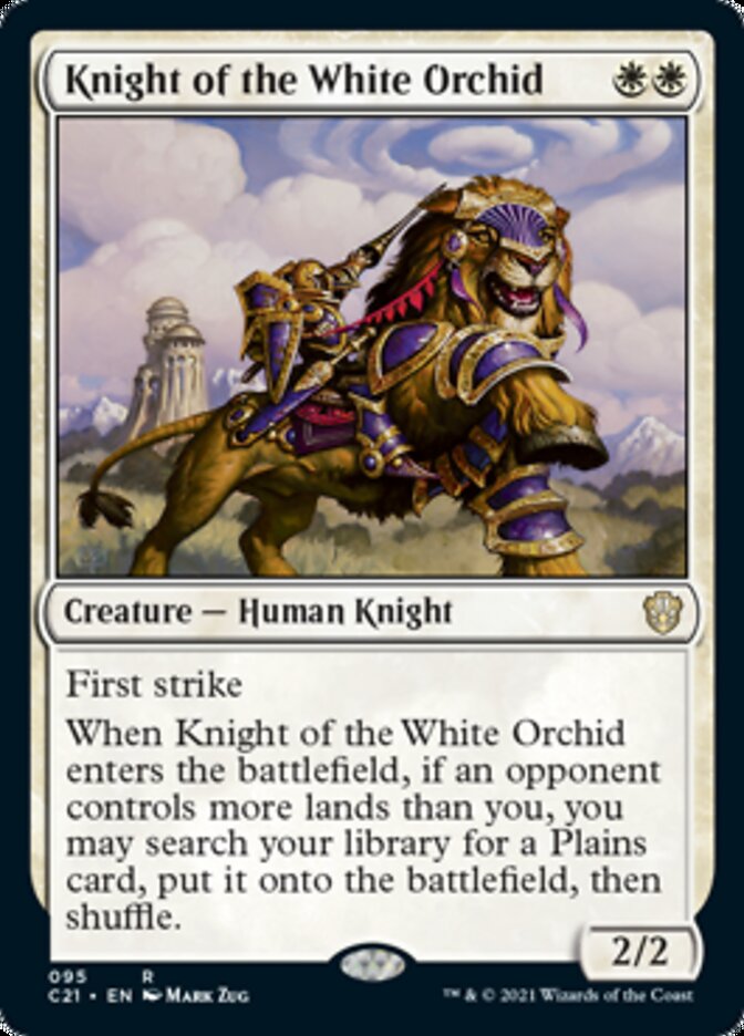 Knight of the White Orchid [Commander 2021] | Dumpster Cat Games