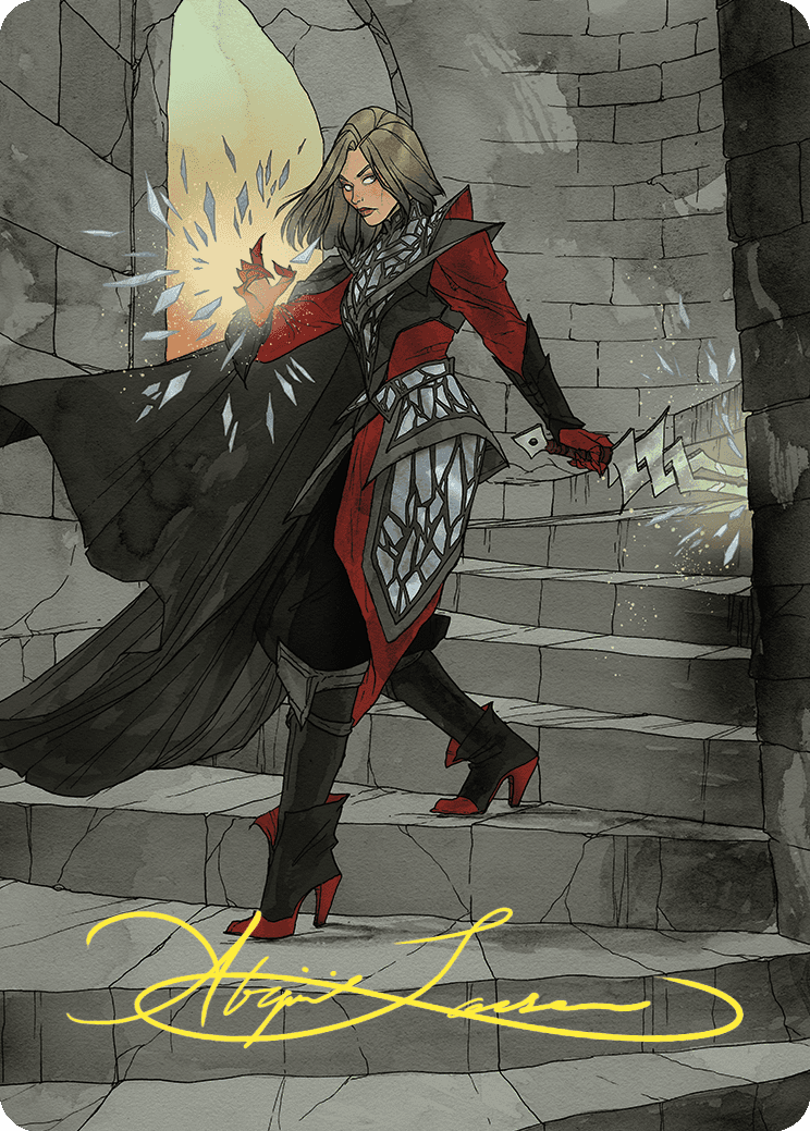 Rowan, Scion of War Art Card (59/81) (Gold-Stamped Signature) [Wilds of Eldraine Art Series] | Dumpster Cat Games