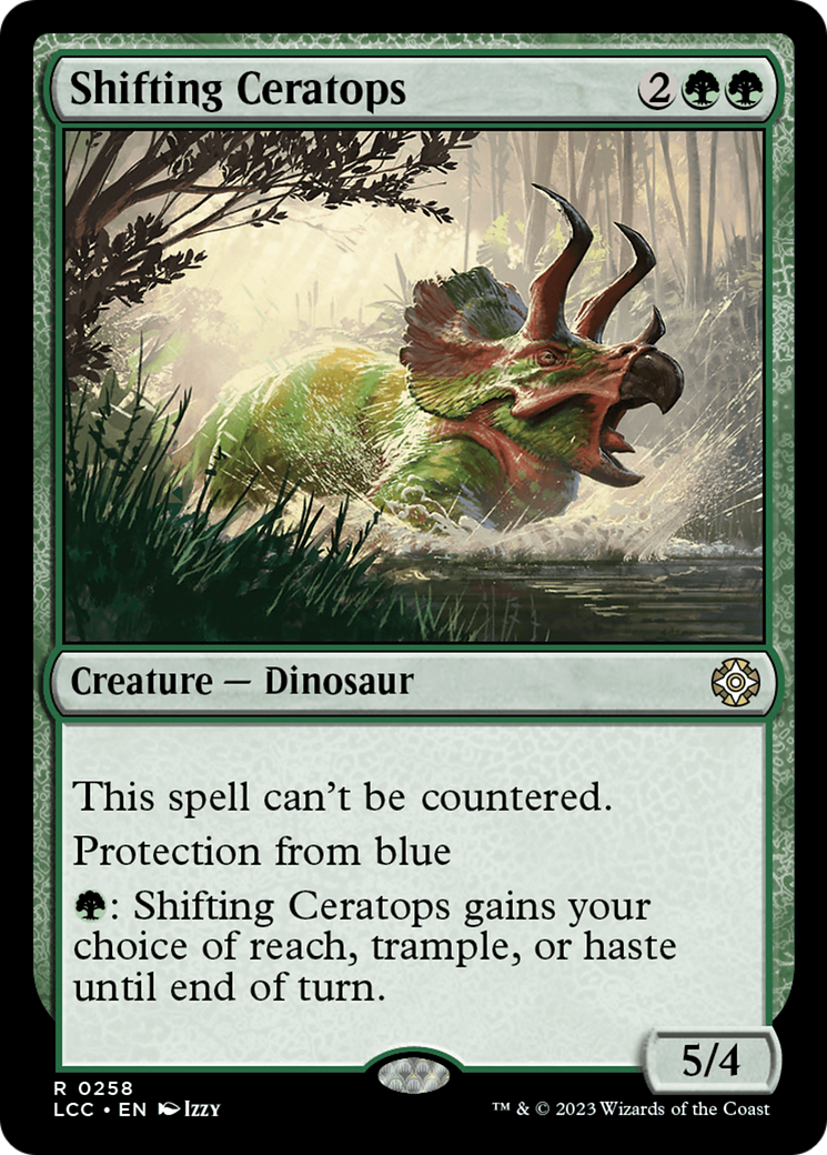 Shifting Ceratops [The Lost Caverns of Ixalan Commander] | Dumpster Cat Games