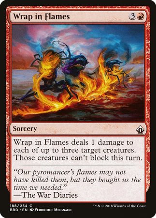 Wrap in Flames [Battlebond] | Dumpster Cat Games