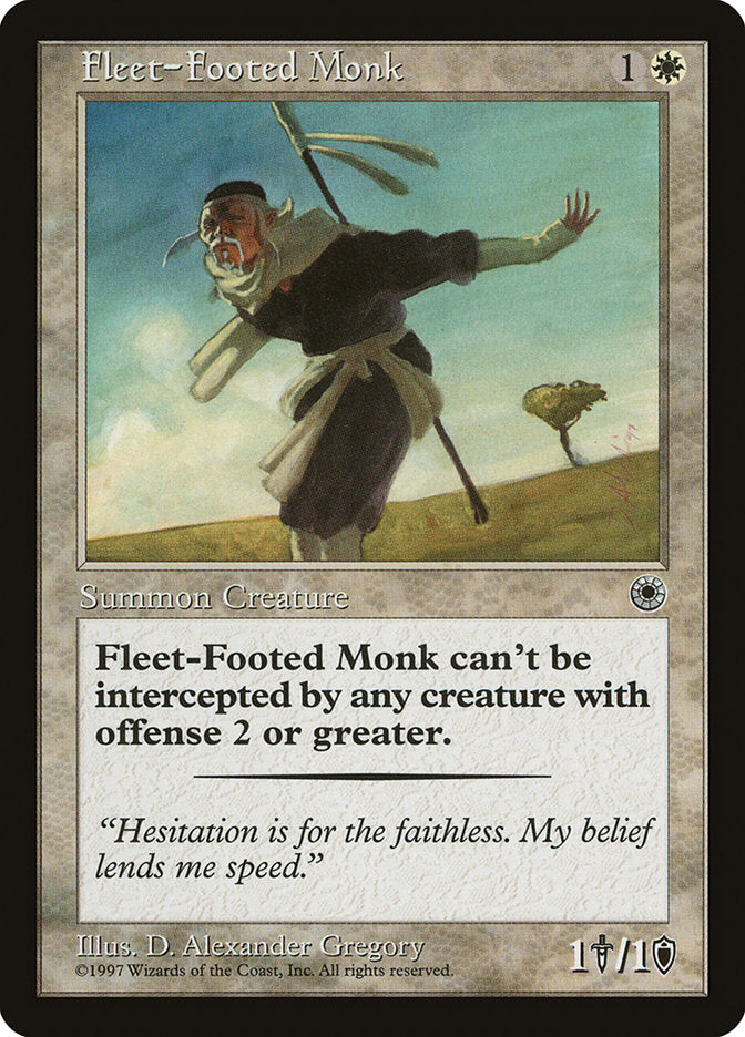 Fleet-Footed Monk [Portal] | Dumpster Cat Games