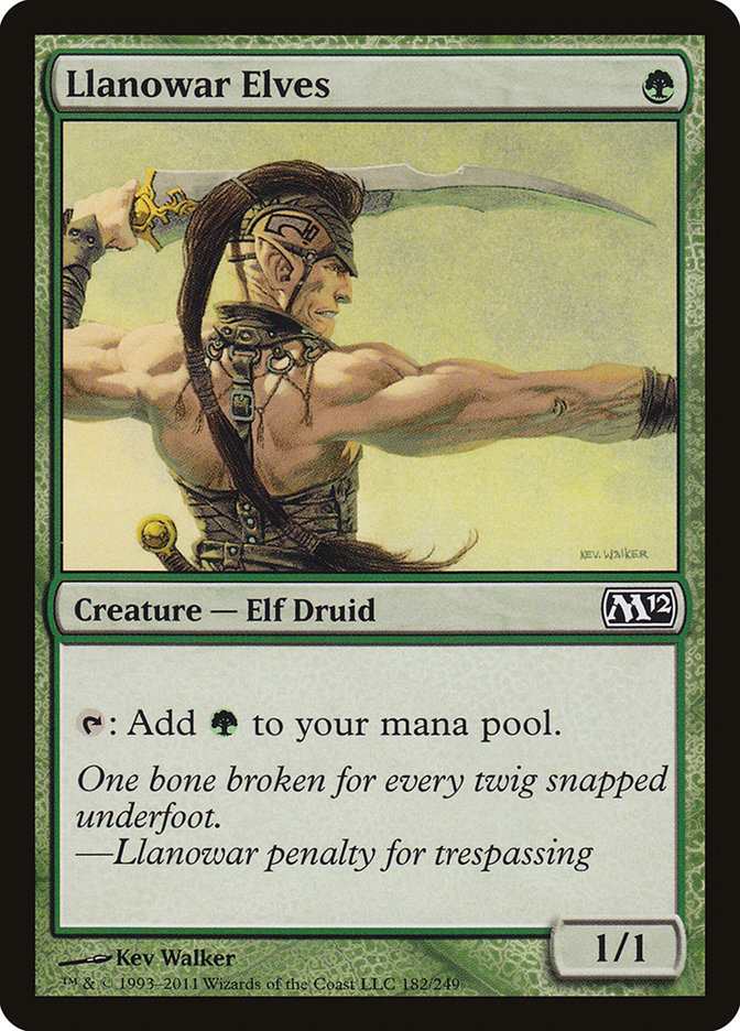 Llanowar Elves [Magic 2012] | Dumpster Cat Games