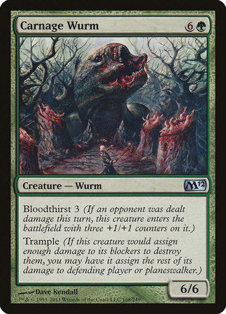 Carnage Wurm [Magic 2012] | Dumpster Cat Games